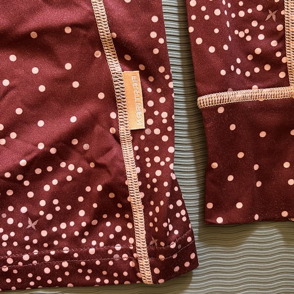 Kari Traa Meteor Half Zip Pullover Base Layer Red Pink Burgundy Golf - Picture 9 of 11